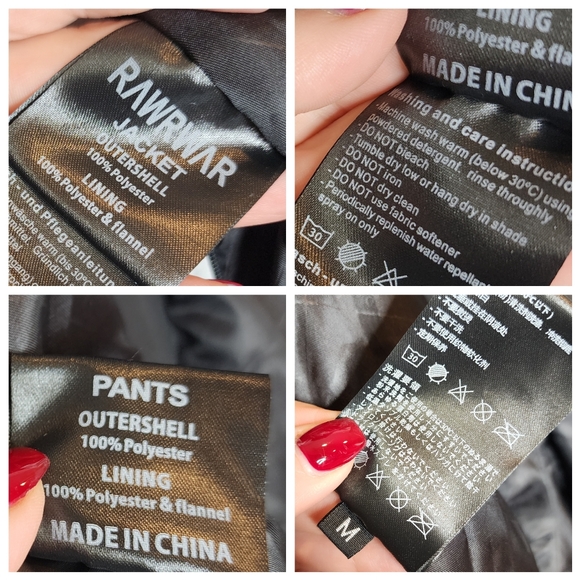 NWOT RAWRWAR One Piece snowsuit black white womens size small (no belt) - Picture 5 of 16